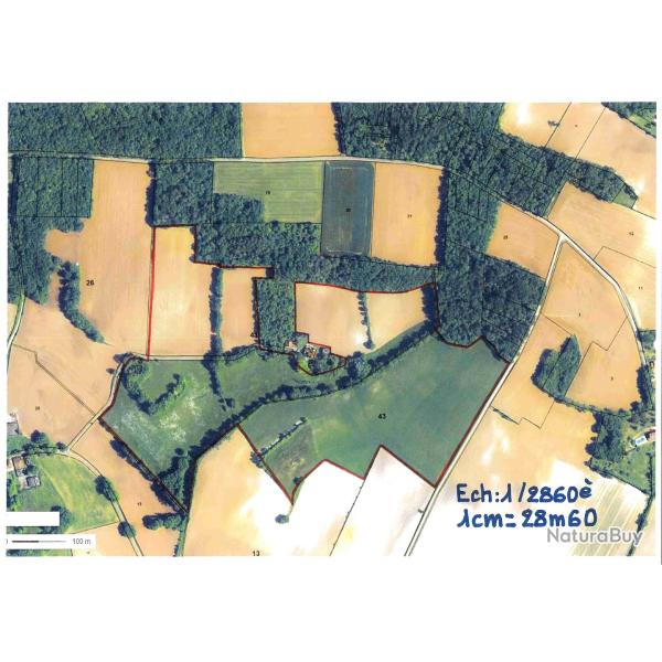 21,2989 ha - TERRES AGRICOLES DE POUTASSE - ( 24 ) DORDOGNE