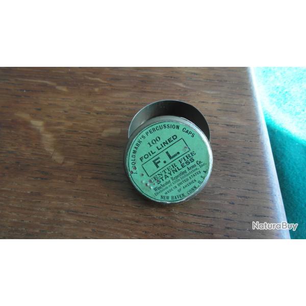 Boite vide d'amorce ancienne pour armes amricaines