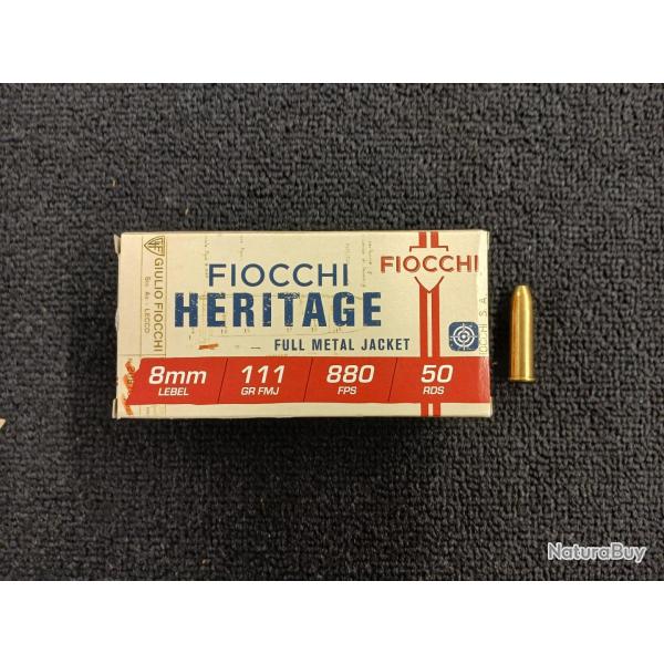 Fiocchi 8 mm Lebel FMJ 111 grs (x50)