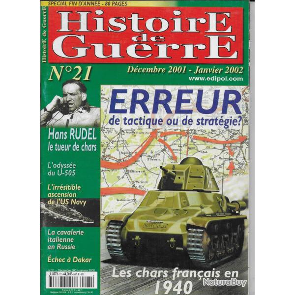 revue HISTOIRE DE GUERRE  N� 21