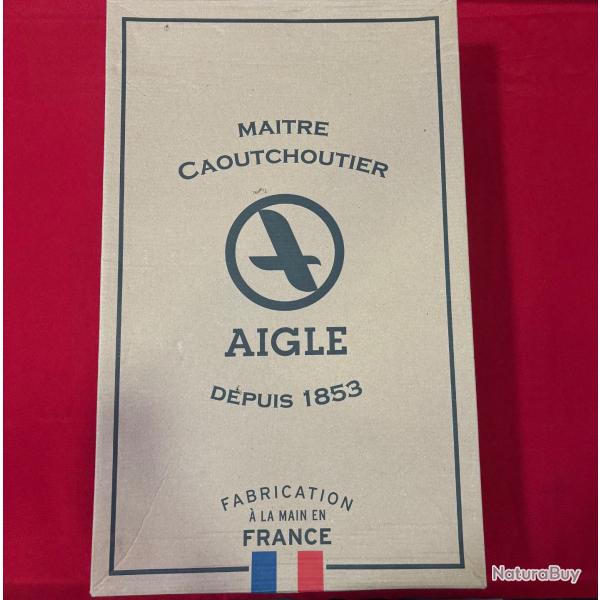 AIGLE BOTTES MARRON TAILLE 43 neuf