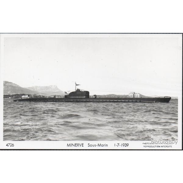 CPA - Marine Guerre - SOUS MARIN " MINERVE " 1-7-1939 N�3990