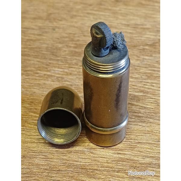 Tr�s beau briquet de poilu - art de tranch�e WW1 - douille laiton