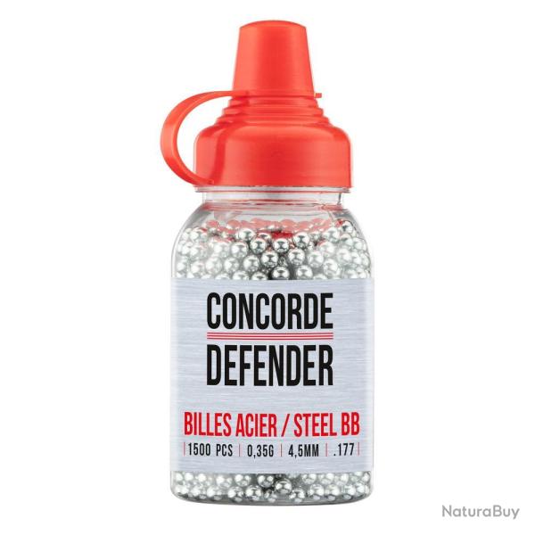 Billes Acier Concorde Defender Cal. 4,5 mm x 1500 - Prcision et Puissance - Recharge Fiable pour Ti