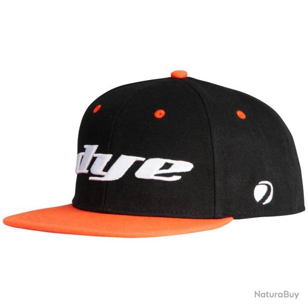 Casquette Hat Logo Dye Snapback Noir/Orange - Style Urbain - Confort Ajustable - Look Moderne et R�s