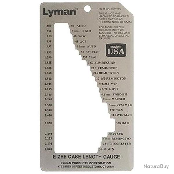 Jauge de Cartouches Lyman E-Zee Case Gauge 7832215 - Contrle Prcis - Compatible Multiples Calibres