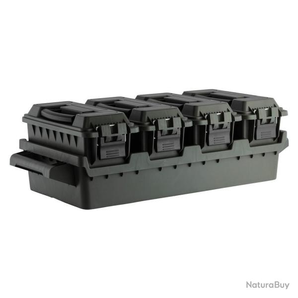 Set 4 Caisses  Munitions FOT - .30 Calibre - Bac de Transport Inclus - Organisation et Protection O