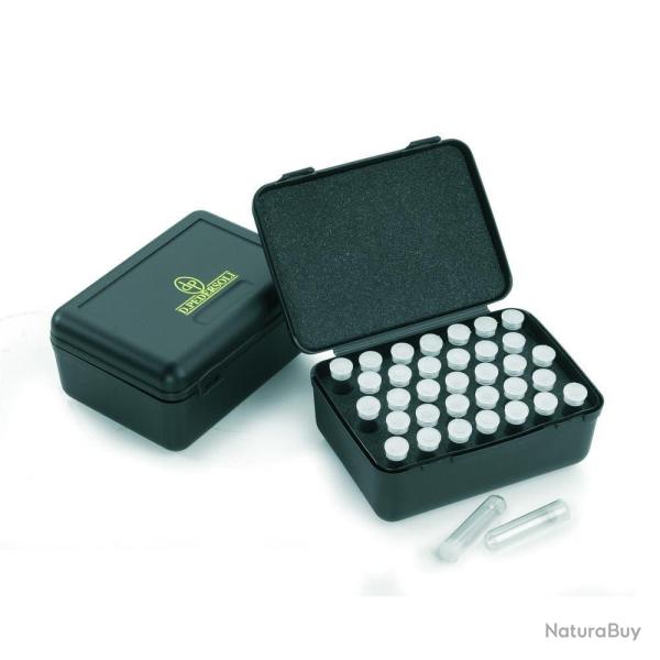 Bote de Rangement Dosettes  Poudre Davide Pedersoli - 40 Dosettes 3.2 g - Protection et Organisati