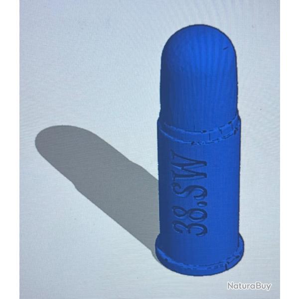 Cartouche factice de manipulation (3D) calibre 38SW