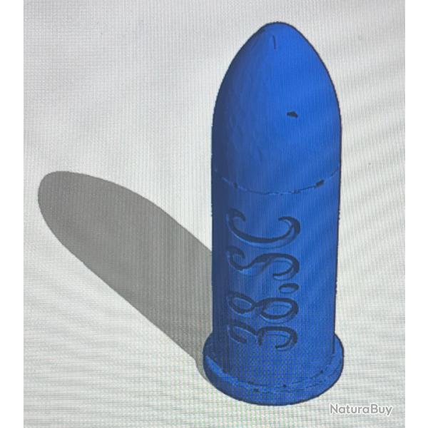 Cartouche factice de manipulation (3D) calibre 38 Short Colt