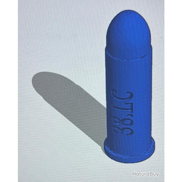 Cartouche factice de manipulation (3D) calibre 38 Long Colt