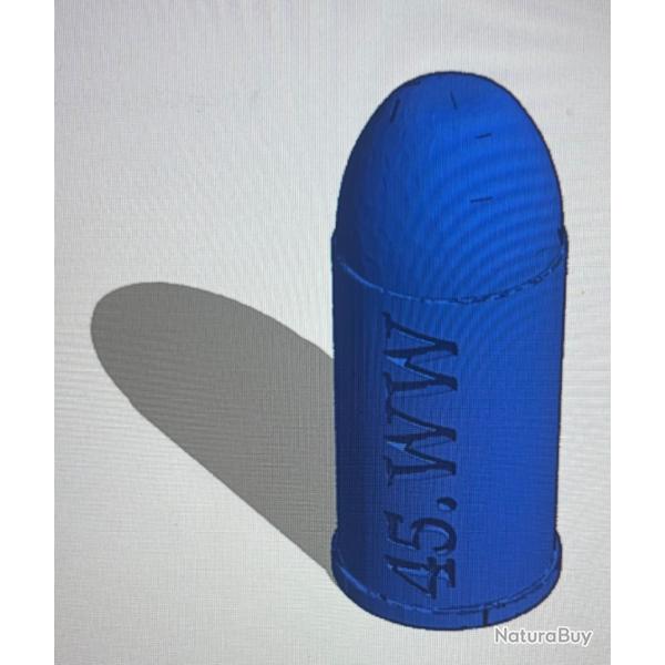 Cartouche factice de manipulation (3D) calibre 45 Webley Winchester