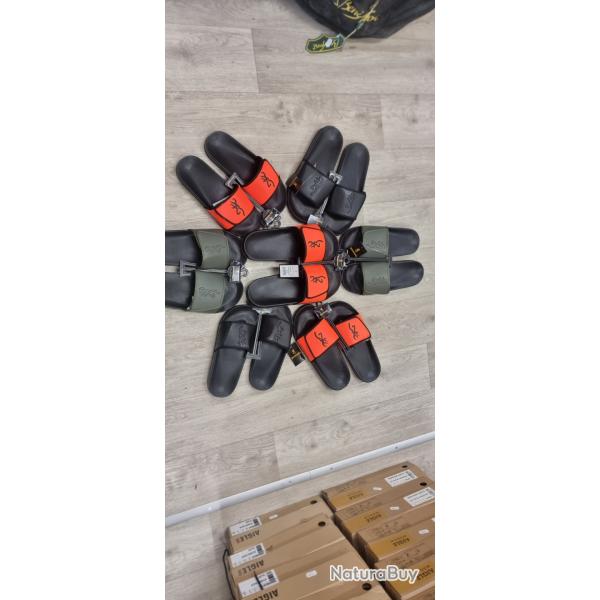 Nouveaut� Claquette Browning orange verte noire