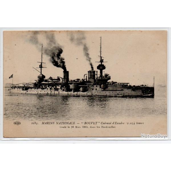 CPA- Marine NATIONALE  -  " BOUVET "  Cuirasse d'Escadre N�4006