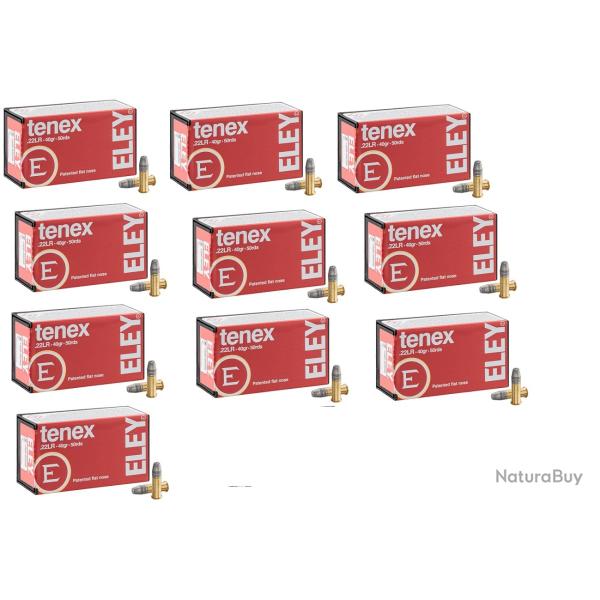 Munitions ELEY cal.22lr tenex 40gr par 500