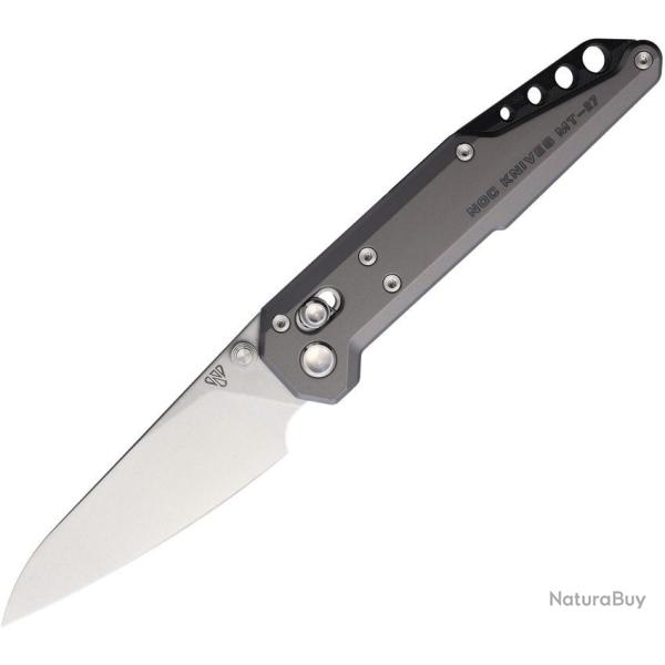 Couteau NOC Knives Dark Feather Lame Acier M390 Manche Titane Crossbar Lock KIVT NOCMT2703