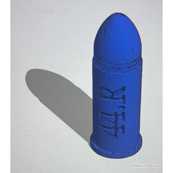 Cartouche factice de manipulation (3D) calibre 44R (44 Russian)