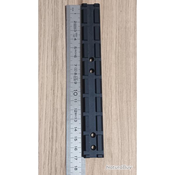 Rail Picatinny pour montage 22mm Longueur 17cm