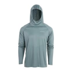 Tee shirt &agrave; capuche GRUNDENS Solstrale pro hoody quarry S