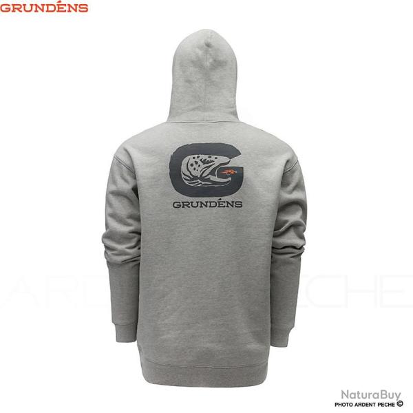Sweat GRUNDENS G Trout hoodie Athletic heather