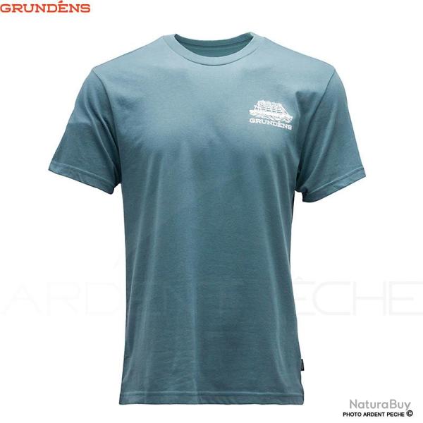 T Shirt GRUNDENS Tall ship SS Dark slate S