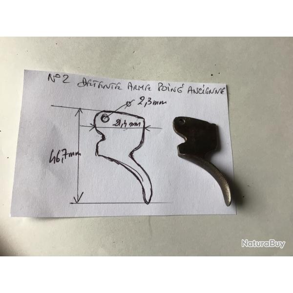 VENDU PAR LE-CUIRASSIER N2 DETENTE DE PISTOLET ANCIEN  SILEX OU PERCUSSION