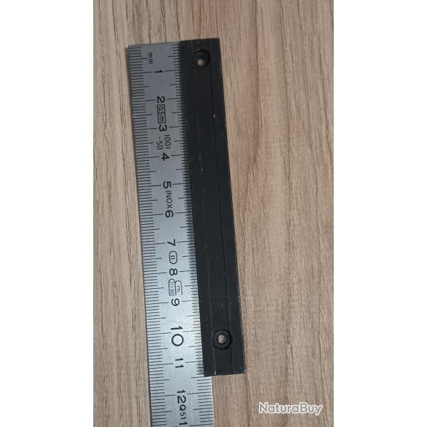 Rail pour montage collier 11mm Longueur 11,5cm