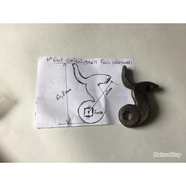 VENDU PAR LE-CUIRASSIER N601 CHIEN DROIT DE FUSIL  CHEMINEES