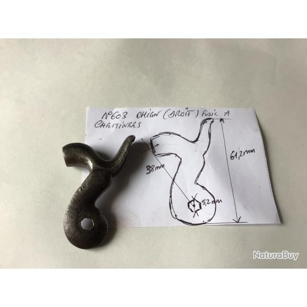 VENDU PAR LE-CUIRASSIER N603 CHIEN GAUCHE DE FUSIL  CHEMINEES