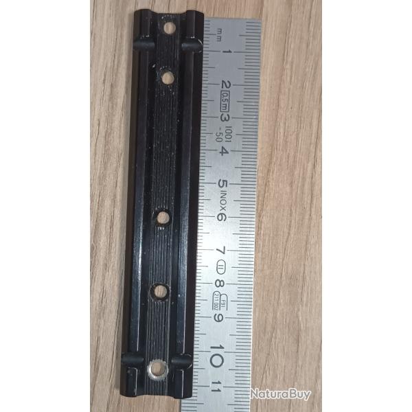 Rail pour montage collier 22mm Longueur 11,2cm