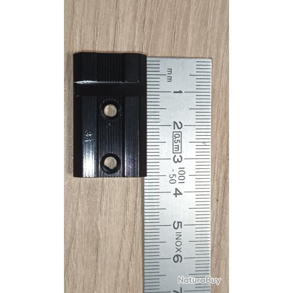 Rail pour montage collier 22mm Longueur 3,5cmcm