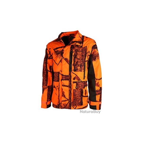Veste TREELAND enfant chaude camo orange