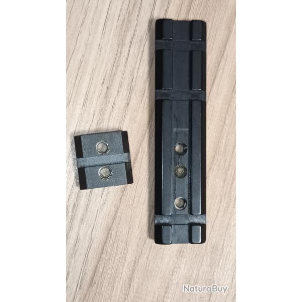 Ensemble de rails Weaver , pour fixation collier 22mm
