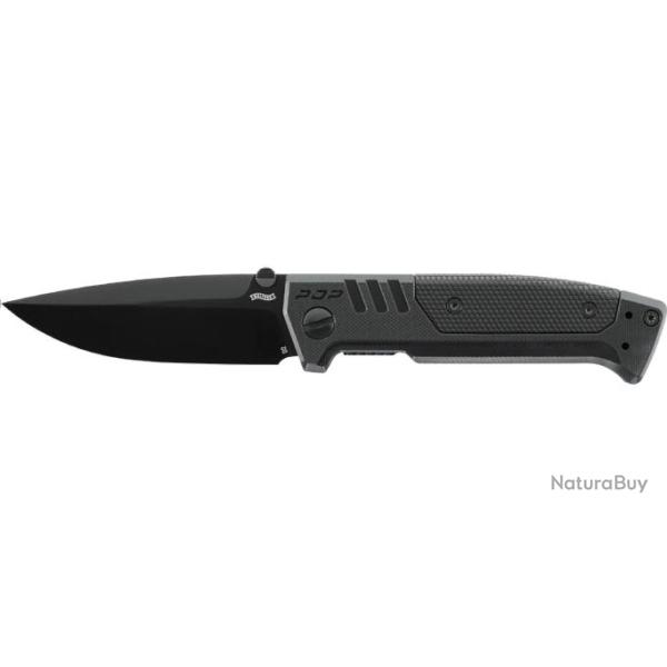 COUTEAU PLIANT "WALTHER" PDP SPEARPOINT FOLDER BLACK