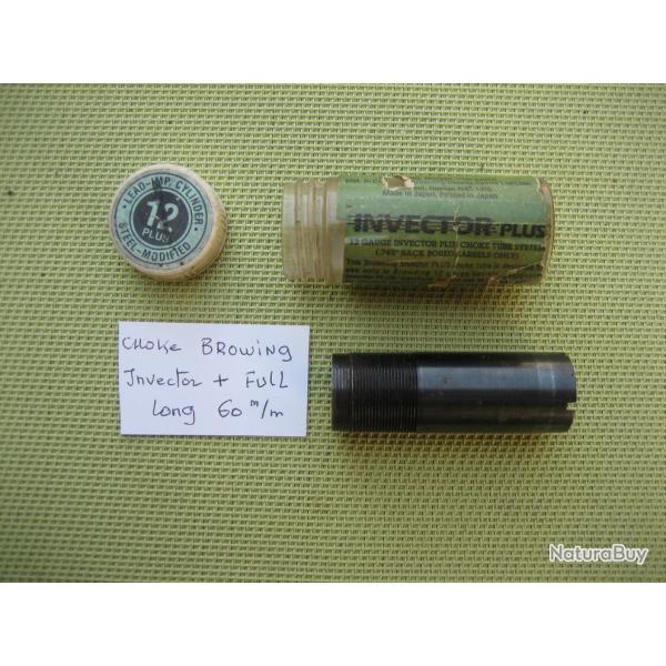 Choke Invector + Full  cal  12  pour  fusils  Browning