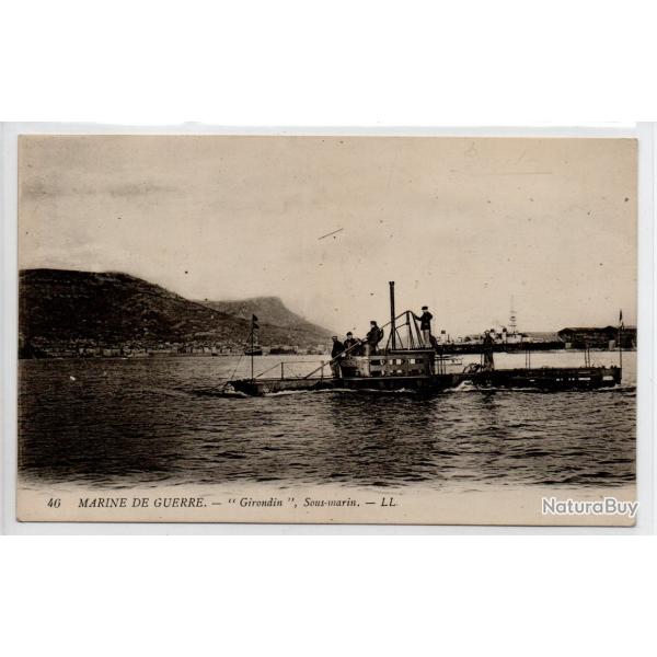 CPA- Marine de Guerre - " Girondin " Sous Marin N�4022