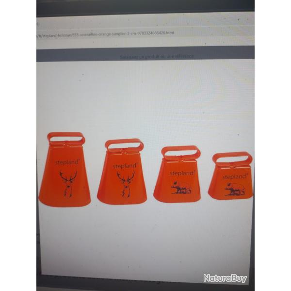 Sonnaillon orange cerf 5cm