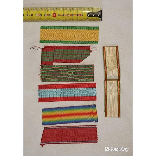 Rubans pour divers m�dailles militaire Fran�aise XX�me si�cle