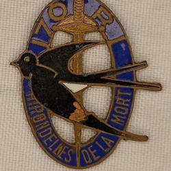 Insigne 107&egrave;me R&eacute;giment d'Infanterie 1939 France 40 WW2