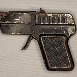 Pistolet jouet &agrave; amorce en t&ocirc;le vintage 50/60 n&deg;2