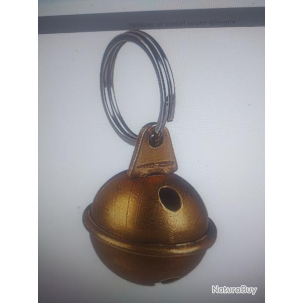 Grelot laiton avec anneau bris 32mm