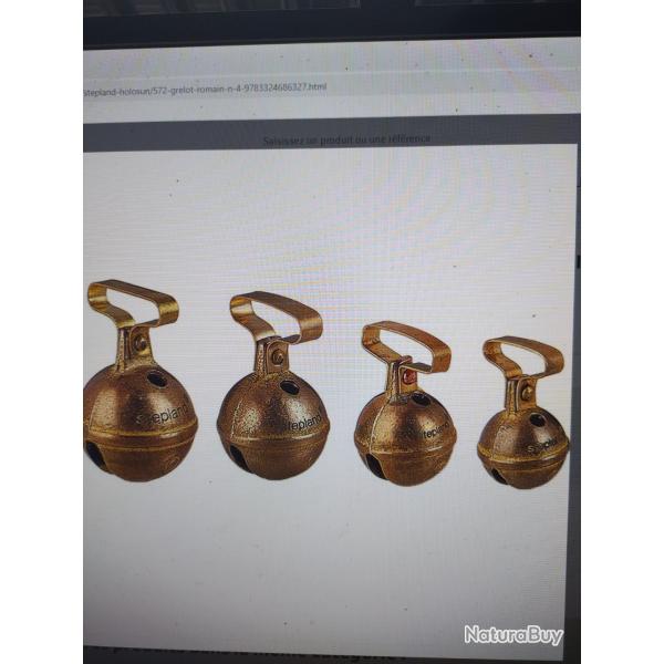 Grelot romain numro 7 3.7cm