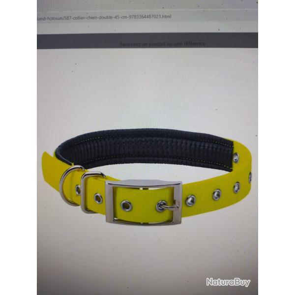 Collier chien double 45cm
