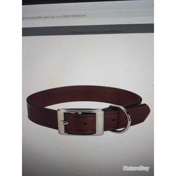 Collier cuir s/m
