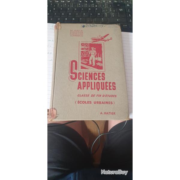 Sciences appliquees classe de fin d'etudes ecoles urbaines Oria Carron Dirand Hatier