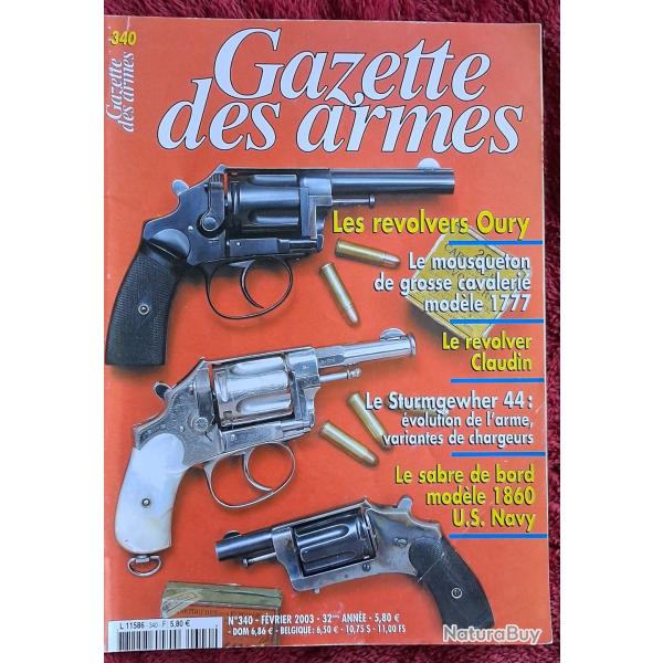 Vends magazine gazette des armes N�340