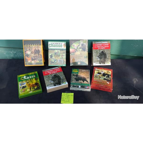 Vend collection de 8 coffrets de chasse