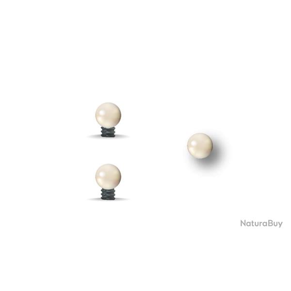 GUIDON BLANC OVALE M2.6 D4 "MEGALINE"