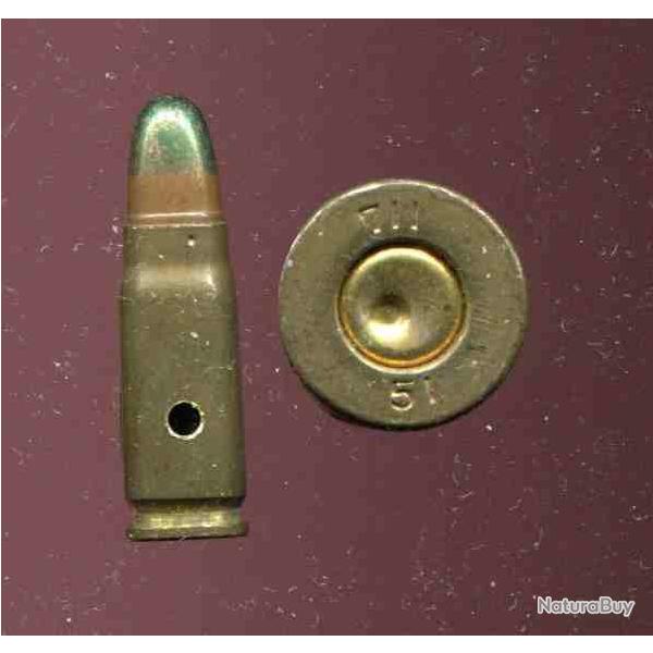 7.62 Tokarev - RARE tra�ante pointe verte - �tui laiton - URSS - P�riode Guerre Froide