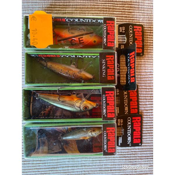 Lot de 4 rappelas neufs plongeants : 3 CD5 et 1 CD3